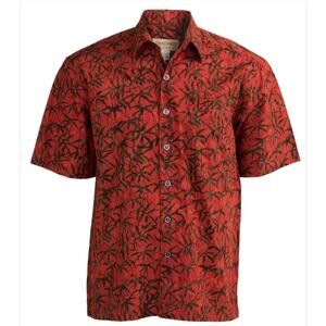 Johari West Hawaiian Shirt Moonlight Forest Batik Print, Cotton sz XL